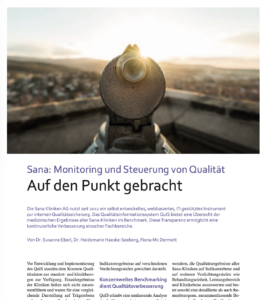 Sana: Monitoring und Steuerung von Qualität – Auf den Punkt gebracht