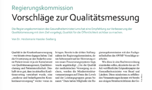 Vorschläge zur Qualitätsmessung