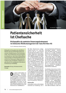 Patientensicherheit ist Chefsache